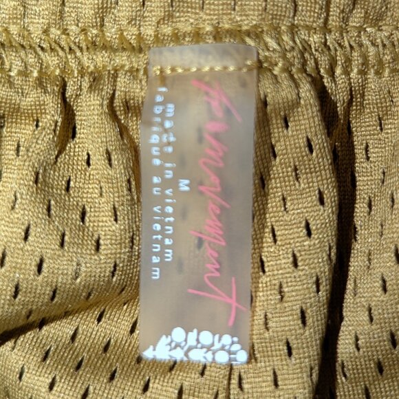 FP Movement | Free People Pull-On Athletic Hoop Shorts in Antique Gold | Medium - Picture 3 of 10
